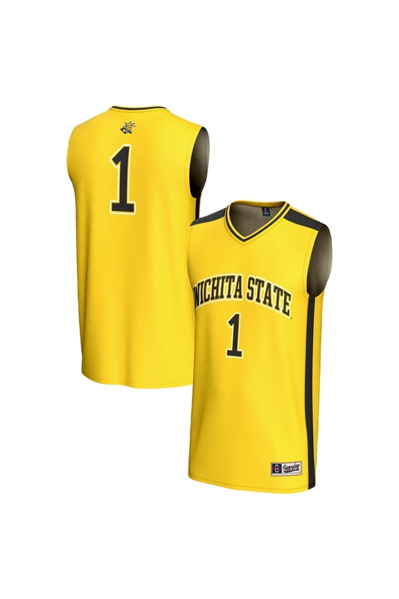 Unisex GameDay Greats #1 Yellow Wichita State Shockers Lightweight Basketball Fashion Jersey
