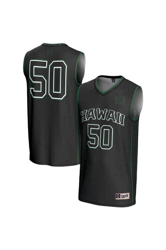 Unisex GameDay Greats #50 Black Hawaii Rainbow Warriors Lightweight Basketball Jersey