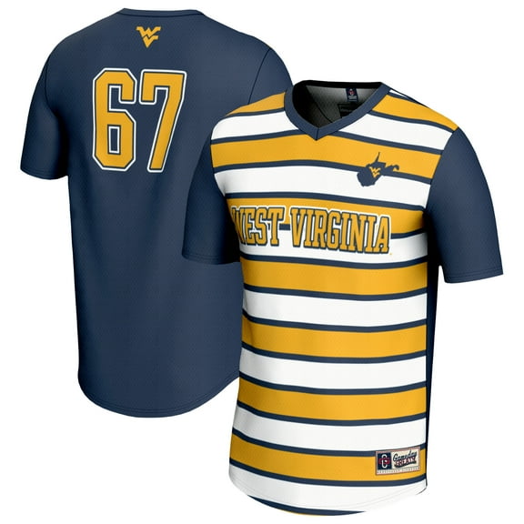 Unisex GameDay Greats #67 Navy West Virginia Mountaineers Lightweight Soccer Fashion Jersey