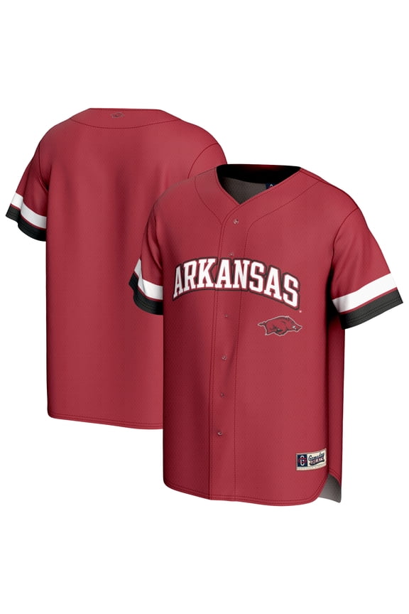 Youth GameDay Greats Cardinal Arkansas Razorbacks Spirit Baseball Jersey