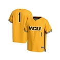 thumbnail image 1 of Unisex GameDay Greats  Gold #1 VCU Rams Lightweight Baseball Fashion Jersey, 1 of 4
