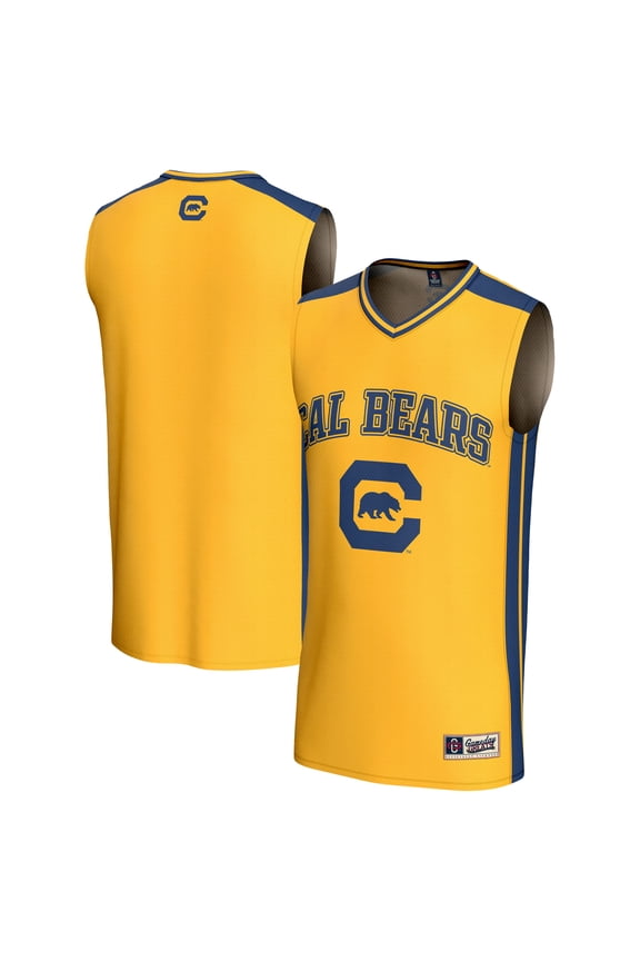 Unisex GameDay Greats Gold Cal Bears Lightweight Collegiate Basketball Fashion Jersey