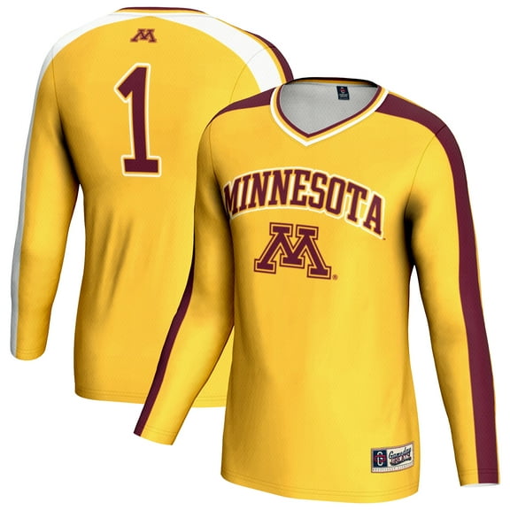 Unisex GameDay Greats Gold Minnesota Golden Gophers #1 Lightweight Volleyball Fashion Jersey