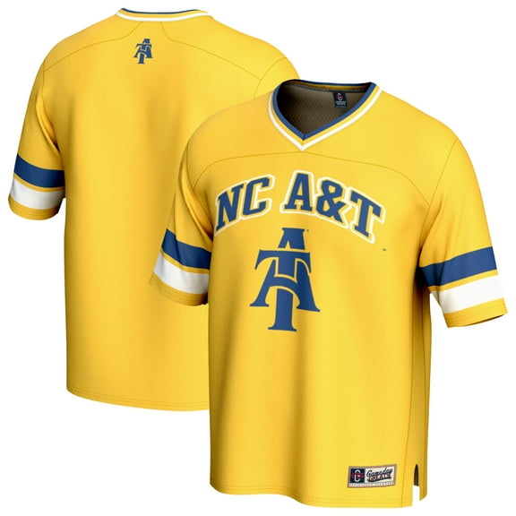 Unisex GameDay Greats Gold North Carolina A&T Aggies Lightweight Football Fashion Jersey