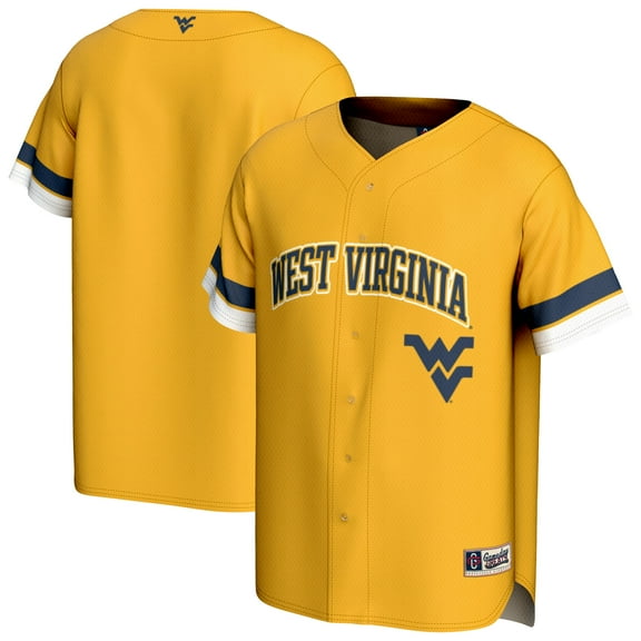 Unisex GameDay Greats Gold West Virginia Mountaineers Spirit Baseball Jersey