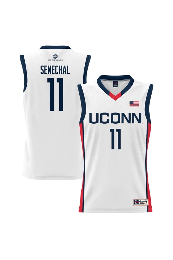 Unisex GameDay Greats Lou Lopez-Senechal White UConn Huskies Lightweight Basketball Alumni Jersey