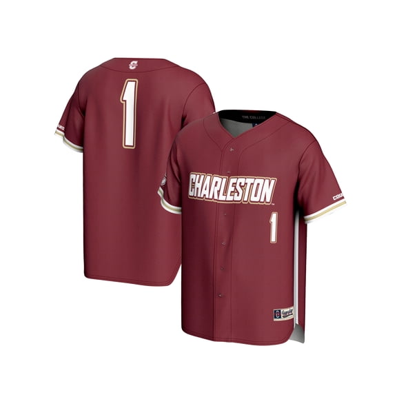 Unisex GameDay Greats  Maroon #1 Charleston Cougars Lightweight Baseball Fashion Jersey