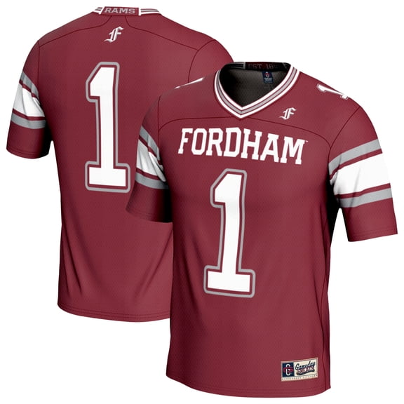Unisex GameDay Greats Maroon #1 Fordham Rams Lightweight Collegiate Football Fashion Jersey
