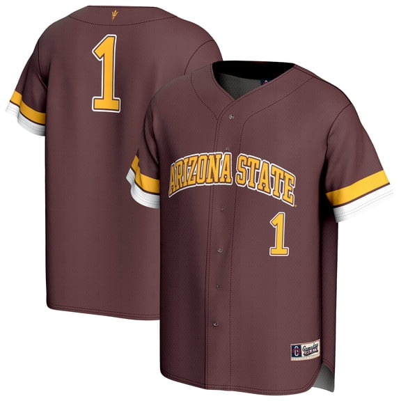 Unisex GameDay Greats Maroon Arizona State Sun Devils Lightweight Collegiate Baseball Fashion Jersey