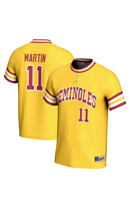 Unisex GameDay Greats Mike Martin Gold Florida State Seminoles Lightweight Baseball Jersey
