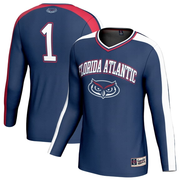 Unisex GameDay Greats Navy #1 Florida Atlantic Owls Lightweight Collegiate Volleyball Fashion Jersey