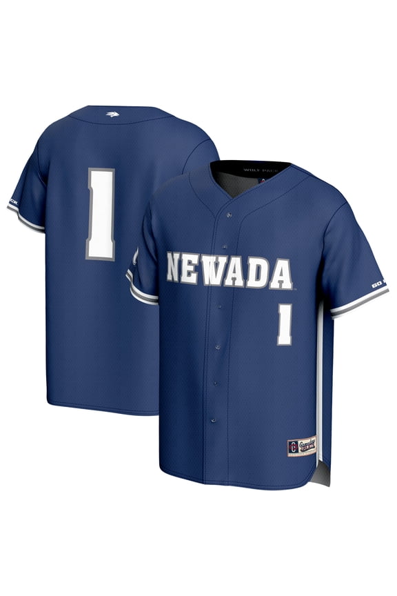 Youth GameDay Greats Navy Nevada Wolf Pack Lightweight Baseball Jersey