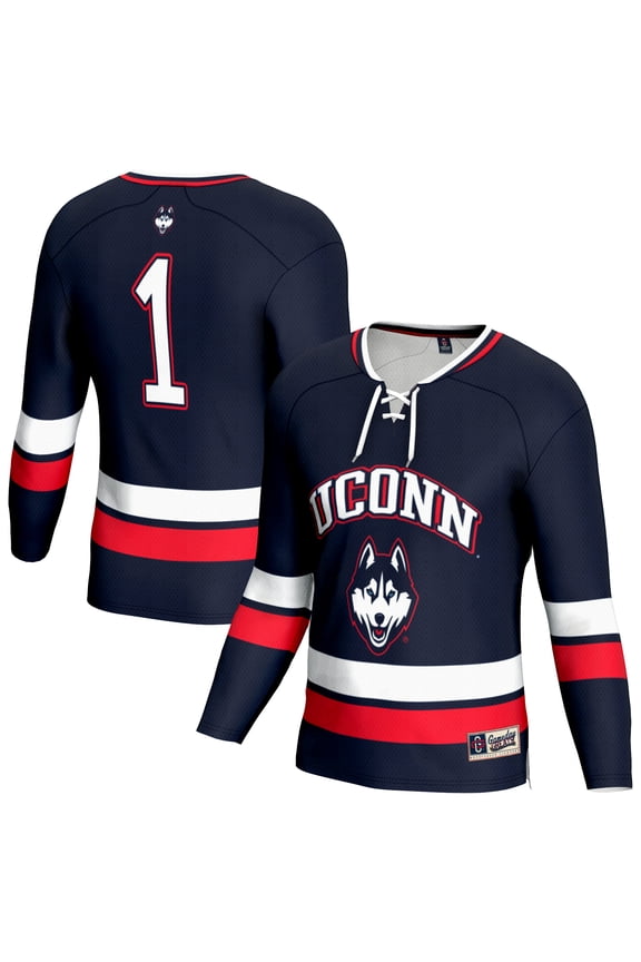 Unisex GameDay Greats Navy UConn Huskies Lightweight Men's Hockey Team Fashion Jersey