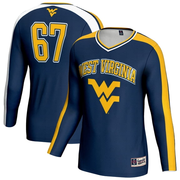 Unisex GameDay Greats Navy West Virginia Mountaineers #67 Lightweight Volleyball Fashion Jersey