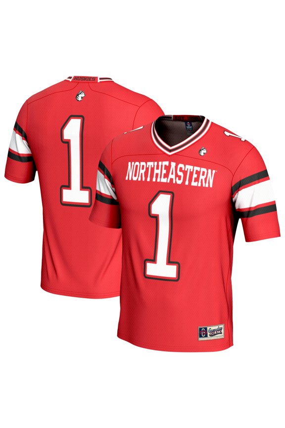 Unisex GameDay Greats  Red #1 Northeastern Huskies Lightweight Collegiate Football Fashion Jersey