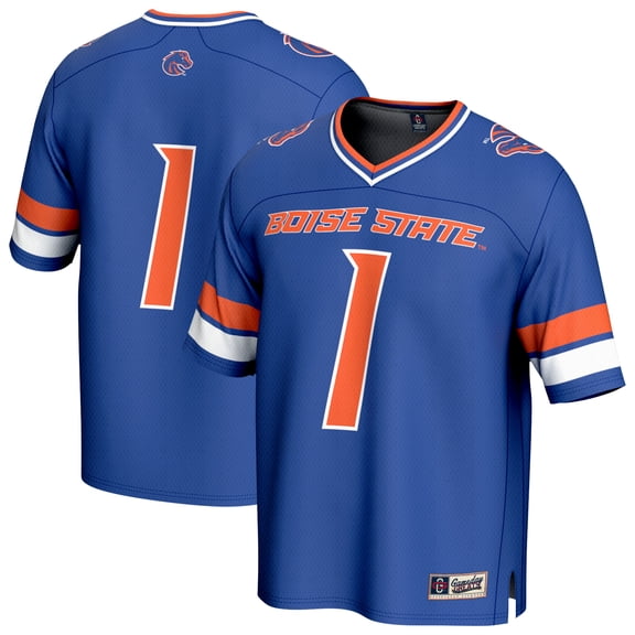 Unisex GameDay Greats Royal Boise State Broncos Collegiate Football Lightweight Fashion Jersey