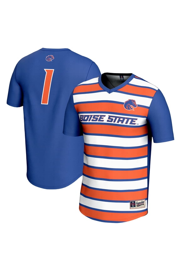 Unisex GameDay Greats Royal Boise State Broncos Lightweight Collegiate #1 Soccer Fashion Jersey