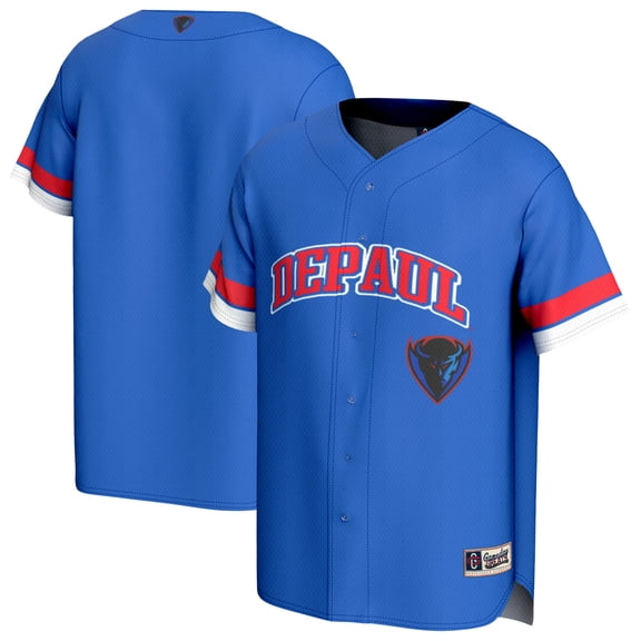 Unisex GameDay Greats Royal DePaul Blue Demons Lightweight Baseball Fashion Jersey