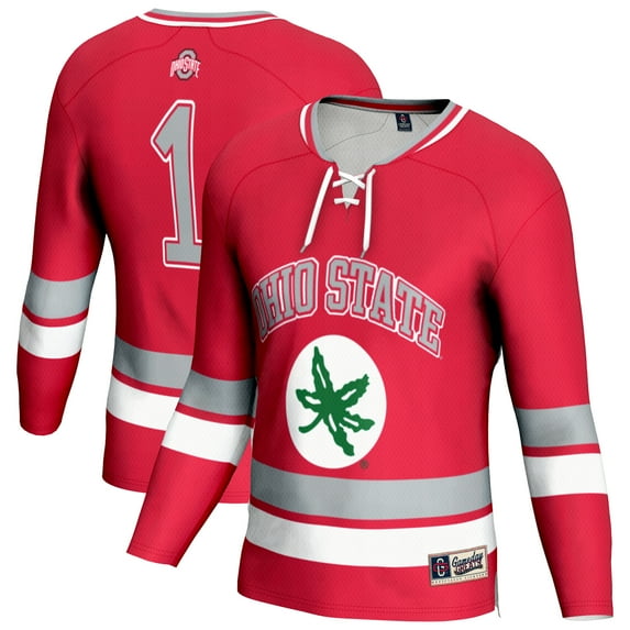 Youth GameDay Greats Scarlet Ohio State Buckeyes Lightweight Fashion Men's Hockey Jersey