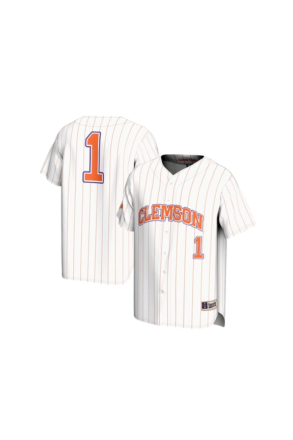 Youth GameDay Greats  White #1 Clemson Tigers Lightweight Baseball Fashion Jersey