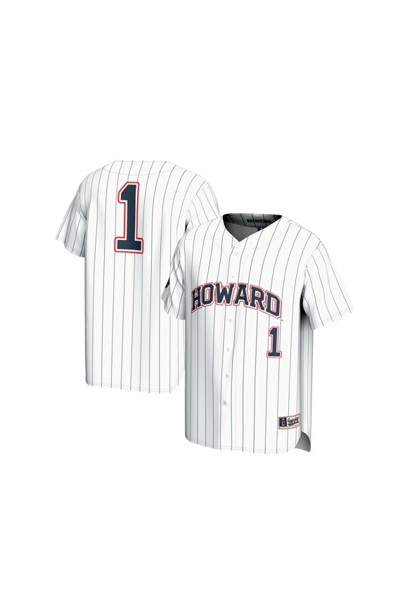 Unisex GameDay Greats White #1 Howard Bison Lightweight Baseball Fashion Jersey