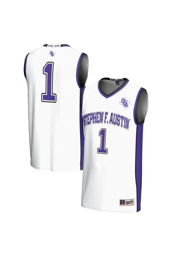 Unisex GameDay Greats White Stephen F Austin Lumberjacks #1 Basketball Jersey