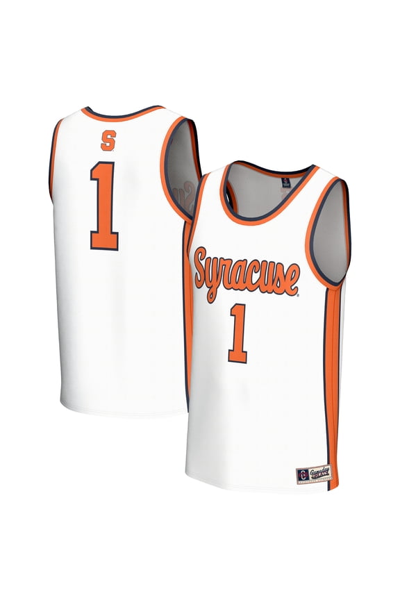 Unisex GameDay Greats White Syracuse Orange Lightweight Collegiate Basketball Fashion Jersey
