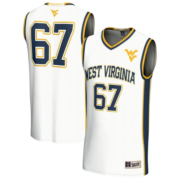 Unisex GameDay Greats White West Virginia Mountaineers Lightweight Collegiate Basketball Fashion Jersey