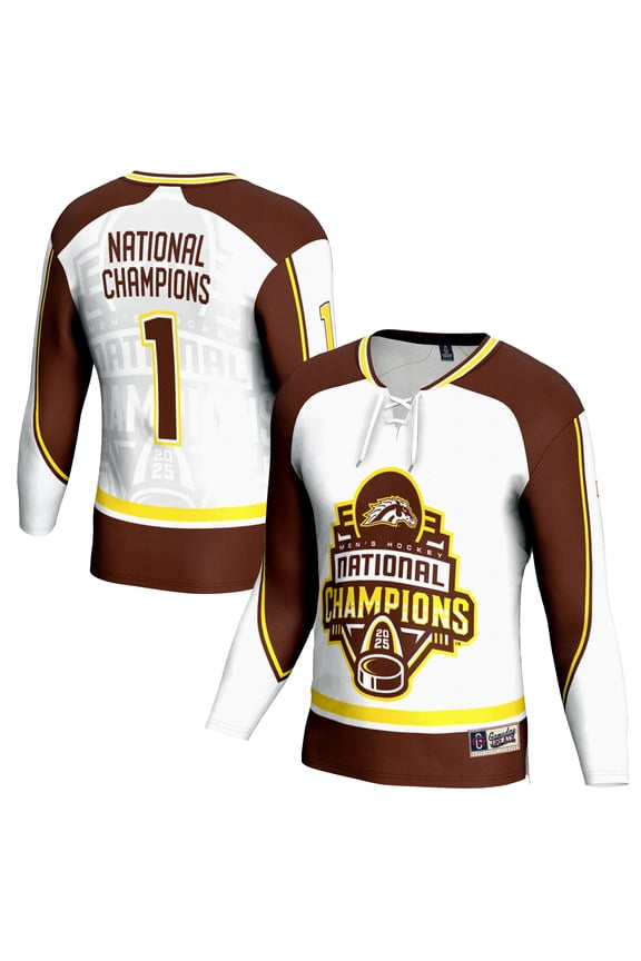 Unisex GameDay Greats White Western Michigan Broncos 2025 NCAA Frozen Four Men's Ice Hockey National Champions