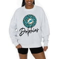 thumbnail image 1 of Unisex Gameday Couture Ash Miami Dolphins Going Wild Premium Fleece Pullover Sweatshirt, 1 of 3
