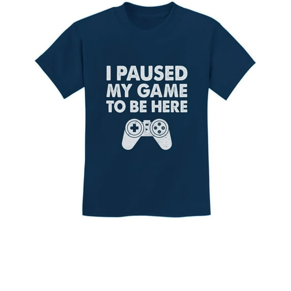 Unisex Gamer Kids Shirt - Unique Gift for Gaming Enthusiasts - Video Game, M, Navy