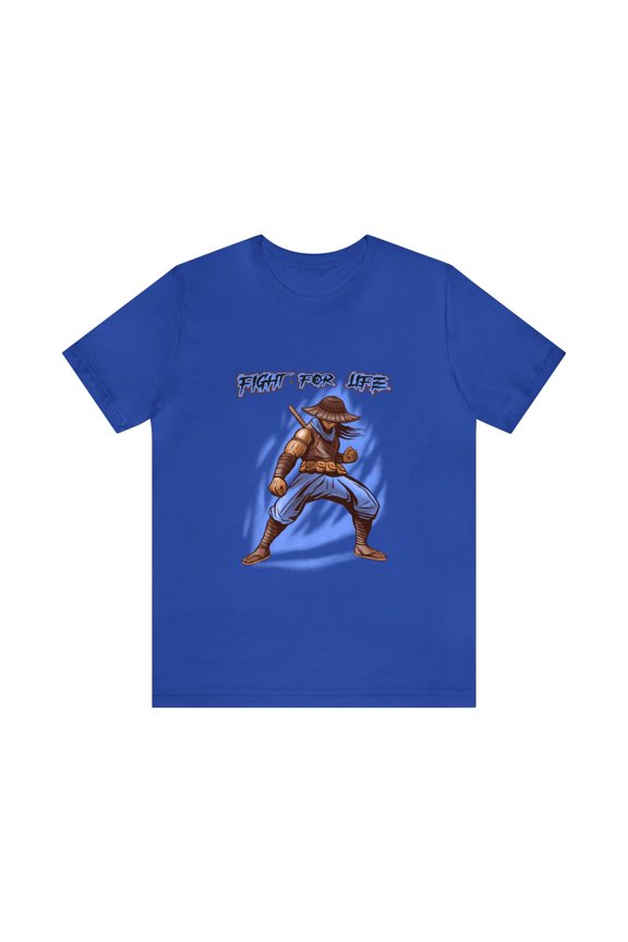 Unisex Gamers Jersey Streetwear Short Sleeve Tee Fight For Life