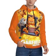 KLYCHF Unisex GarField Hoodies Funny Cartoon Cosplay 3D Print Pullover Hoodie Classic Hoody Men Women
