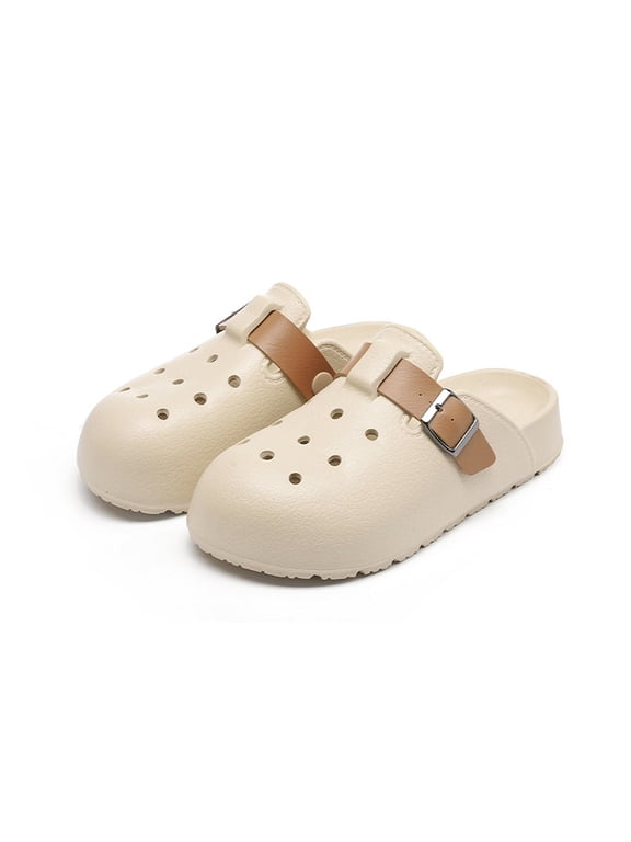 Unisex Garden Clogs, Breathable Slippers with Adjustable Buckle, Lightweight Anti-Slip EVA Mules, Comfortable Arch Support House Shoes for Men & Women, Indoor Outdoor Wear