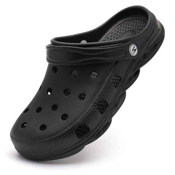 Unisex Garden Clogs Shoes Slippers Sandals for Women and Men Black,Men 9/Women 10