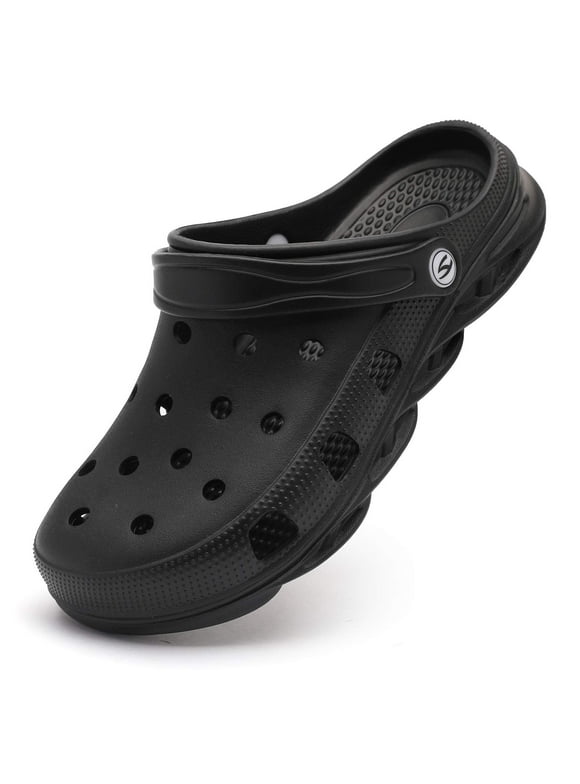 Unisex Garden Clogs Shoes Slippers Sandals for Women and Men Black,Men 9/Women 10