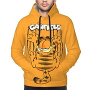 ENUAQEM Unisex Garfield Hoodie 3d Printed Pullover Hoodie Sweatshirt Cartoon Game Music Novelty Hoody Jacket For Men Women