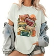 thumbnail image 1 of Unisex Garment Dyed Graphic Tees Design Concert Pattern Tops for Daily Outfits White,3XL, 1 of 5