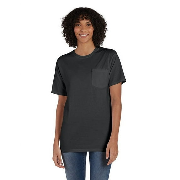 Unisex Garment-Dyed T-Shirt with Pocket - NEW RAILROAD - 3XL