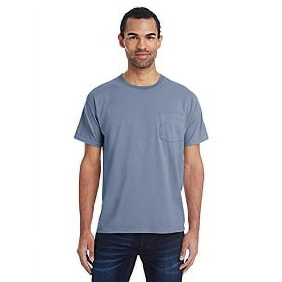 Unisex Garment-Dyed T-Shirt with Pocket - SALTWATER - 2XL