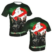 YEPLMOX Unisex Ghostbuster T Shirts 3D Printed Short Sleeve Shirts Casual Graphics Tees For Adult Men Women