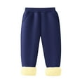 thumbnail image 1 of Unisex Girls Boys Sherpa Lined Sweatpants Kids Winter Warm Elastic Waist Fleece Joggers Pants with Pockets 3-15Years, 1 of 4