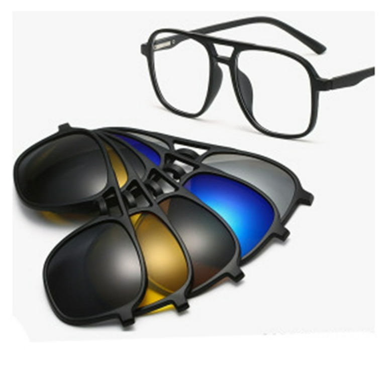 Unisex Glasses Frame Magnetic Attraction Lens Changeable Fashionable Eyeglasses Frame Walmart