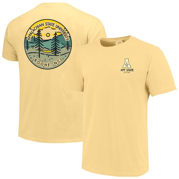Unisex Gold Appalachian State Mountaineers Scenic Comfort Colors T-Shirt
