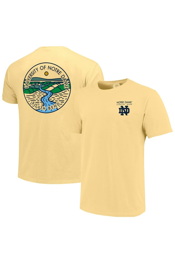 Unisex Gold Notre Dame Fighting Irish Scenic Comfort Colors T-Shirt