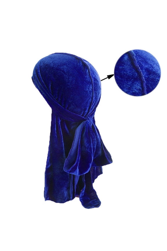 Unisex Gold Velvet Durag Hat Cap Premium Design Doo Rag Braids Bicycle Dance