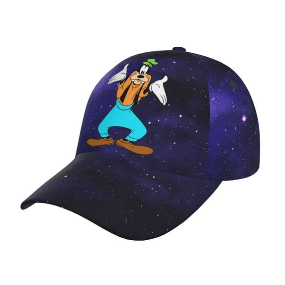 Unisex Goofy Cartoon What Purple Galaxy Adjustable Sports Dad Hat Trucker Baseball Cap For Running Outdoor Travel