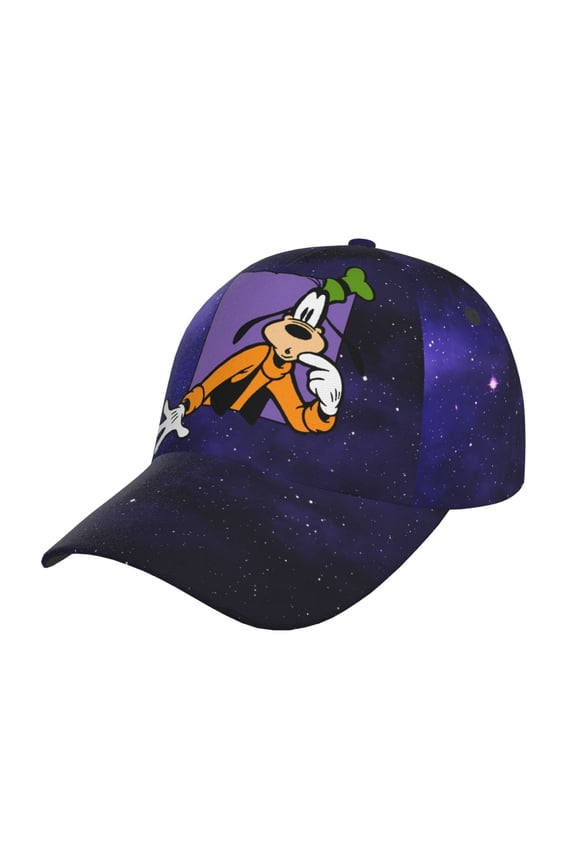 Unisex Goofy Purple Galaxy Adjustable Sports Dad Hat Trucker Baseball Cap For Running Outdoor Travel