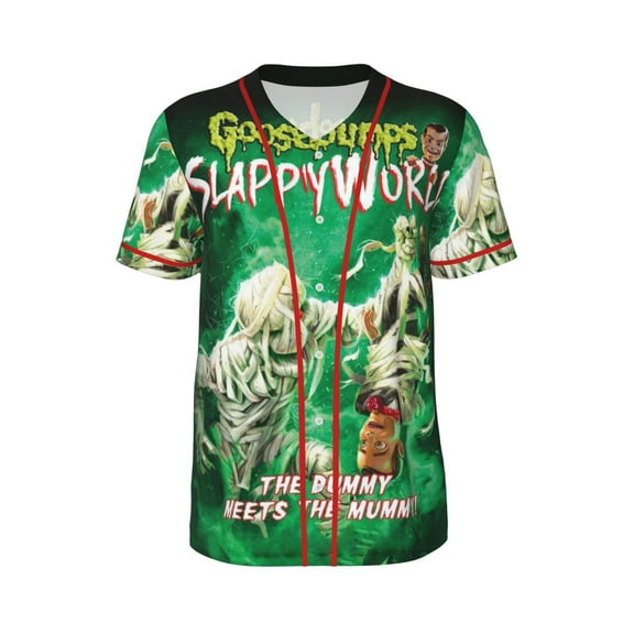 Unisex Goosebumps Baseball Jersey Cool Adult Hipster Hip Hop T Shirts Sports Uniform