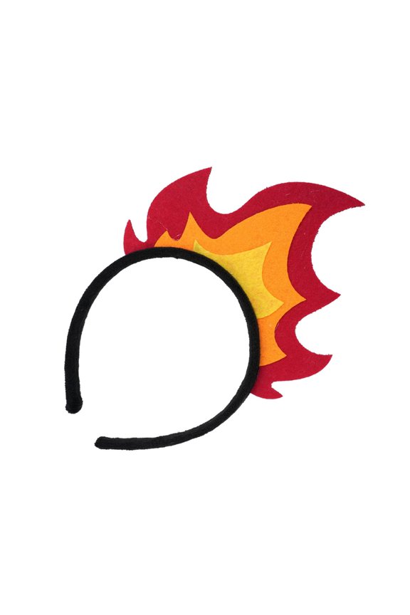 Unisex Gothic Punk Flame Hair Hoop Artistic Hairband for Concerts Livehouse Flame Holiday Headpiece